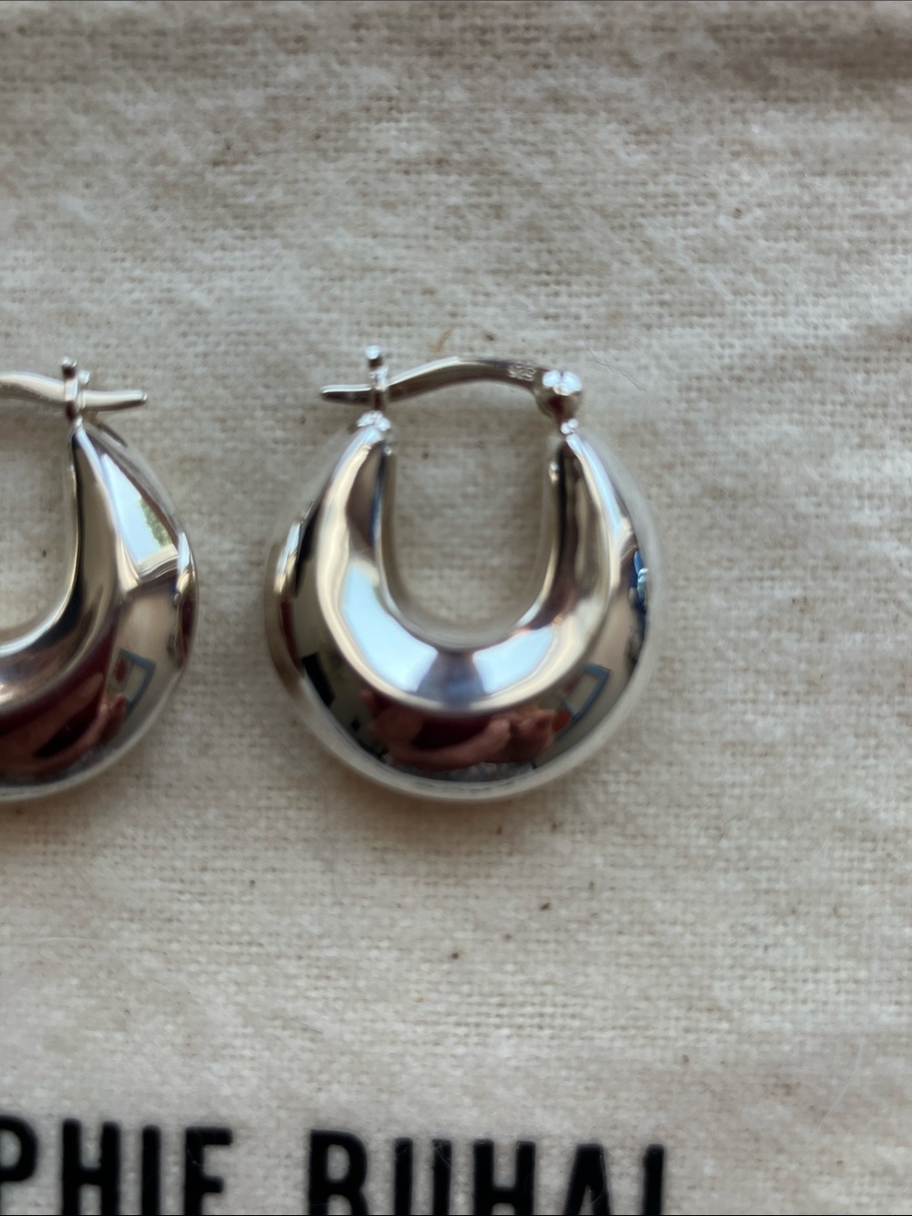 Sophie Buhai Fez Sterling Hoop Earrings - Picture 3 of 4